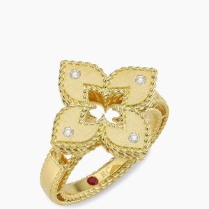 18K YELLOW GOLD PETITE VENETIAN PRINCESS RING ROBERTO COIN